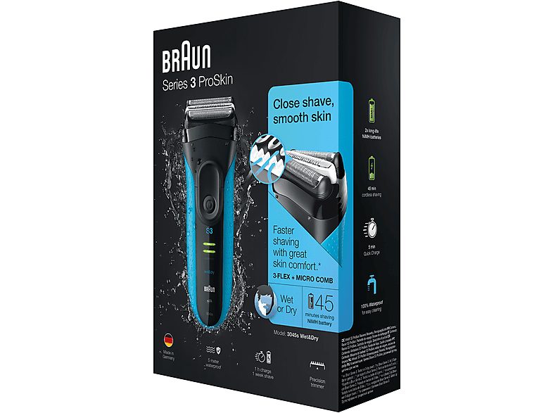 Afeitadora - BRAUN 131694, 45 min, Negro — foto 2