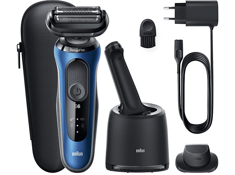 Afeitadora - BRAUN 433156, 50 min, carga rápida, recortador de precisión, lavable, afeitado en seco, afeitado en húmedo, Negro