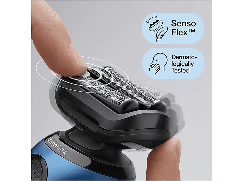 Afeitadora - BRAUN 433156, 50 min, carga rápida, recortador de precisión, lavable, afeitado en seco, afeitado en húmedo, Negro — foto 3