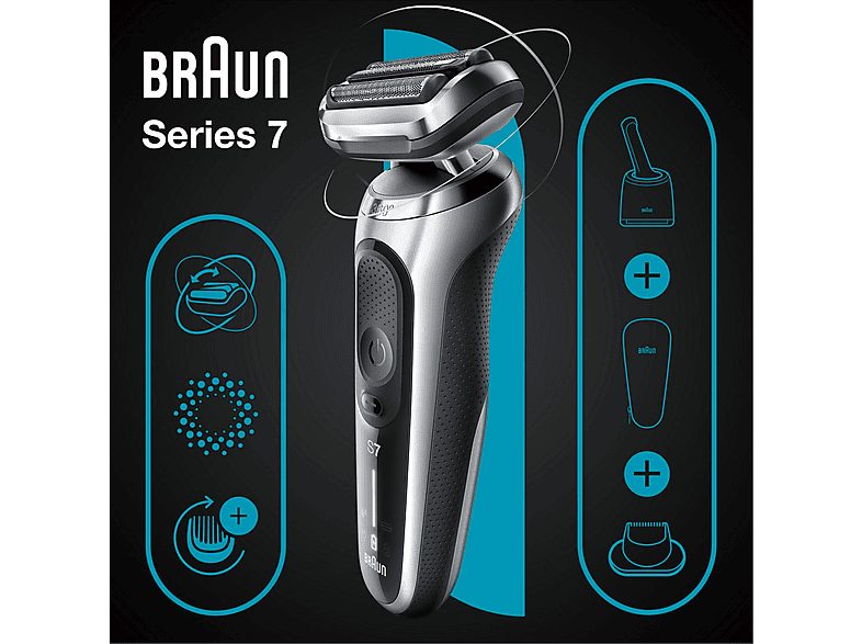 Afeitadora - BRAUN 433637, 50 min, Centro de Limpieza SmartCare, Negro — foto 3