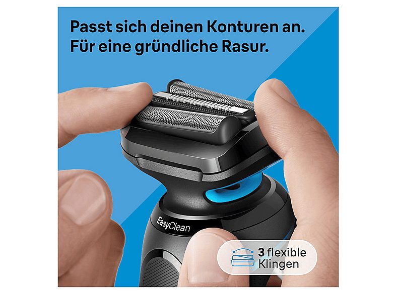 Afeitadora - BRAUN 51-M4500cs, 50min, Negro — foto 8