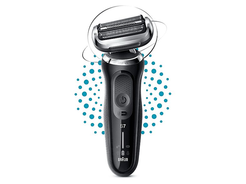 Afeitadora - BRAUN 71-N1000S, 50 min, Recargable, Resistente_al_agua, Negro — foto 2