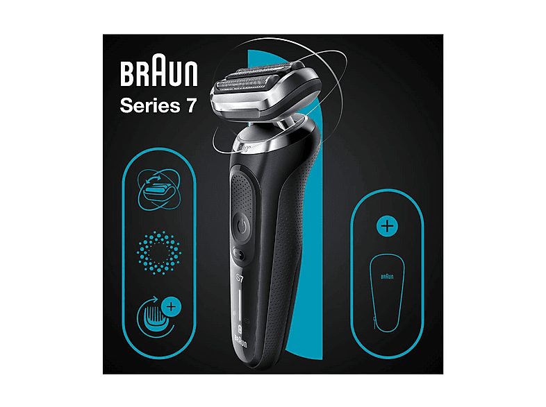 Afeitadora - BRAUN 71-N1000S, 50 min, Recargable, Resistente_al_agua, Negro — foto 4