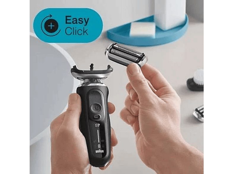 Afeitadora - BRAUN 71-N1000S, 50 min, Recargable, Resistente_al_agua, Negro — foto 6