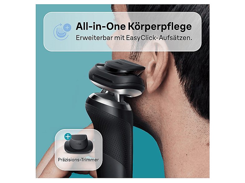 Afeitadora - BRAUN 71-N1200s, 1min, Negro — foto 6