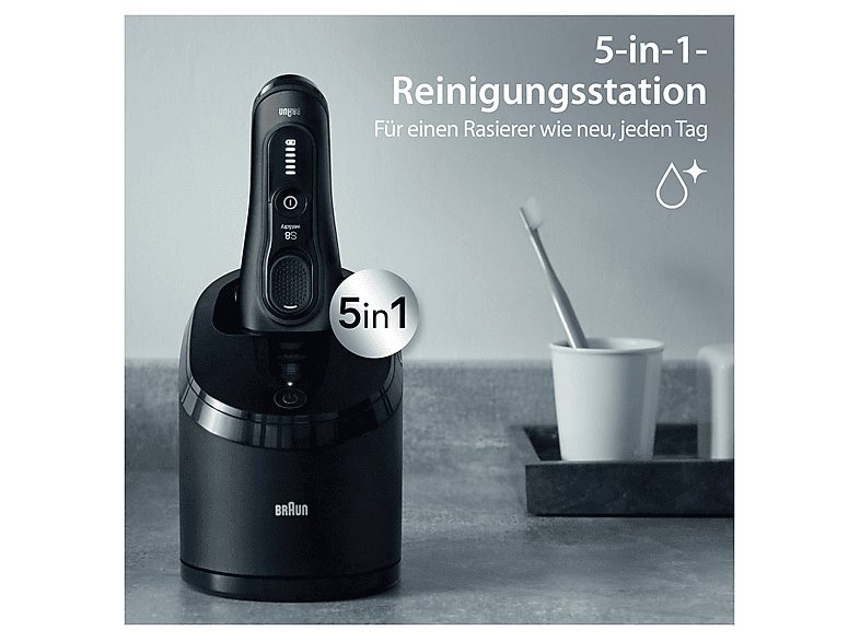 Afeitadora - BRAUN 7500435218184, 60 min, Resistente_al_agua, Negro — foto 3