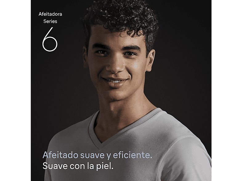 Afeitadora - Braun Afeitadora Eléctrica Series 6 62-S7650CC, Centro SmartCare, +2 Accesorios, 60 min autonomía, Afeitado en seco y en mojado, Plata — foto 2