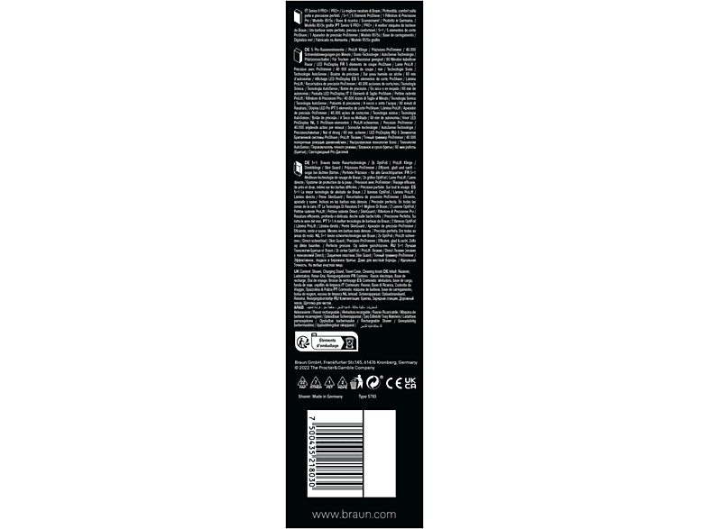 Afeitadora - Braun Afeitadora eléctrica Series 9 PRO+ 9515s, ProTimmer Integrada, Base De Carga, Wet&Dry — foto 11