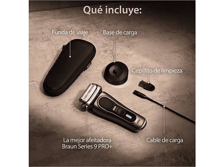 Afeitadora - Braun Afeitadora eléctrica Series 9 PRO+ 9515s, ProTimmer Integrada, Base De Carga, Wet&Dry — foto 2