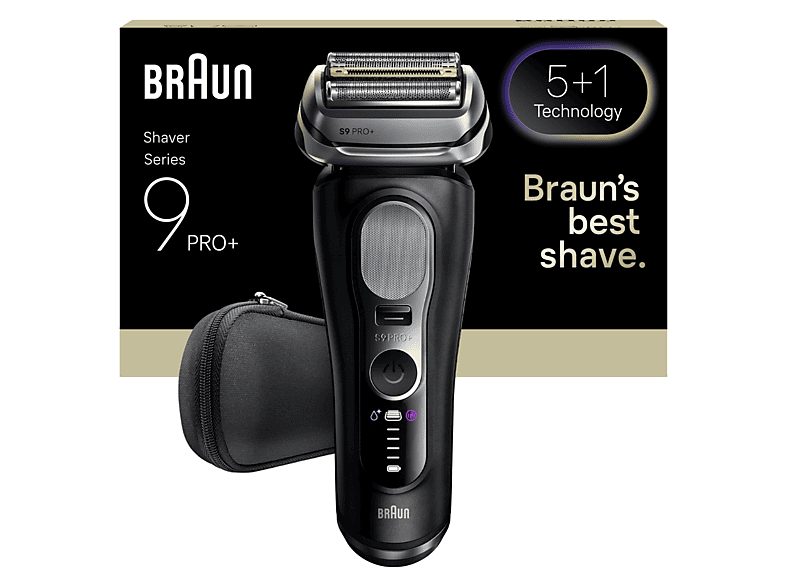 Afeitadora - Braun Afeitadora eléctrica Series 9 PRO+ 9600s, Pro SensoAdapt, 60 minutos autonomía, Afeitado en seco y en mojado, Negro — foto 10