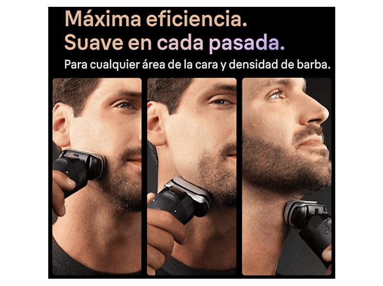 Afeitadora - Braun Afeitadora eléctrica Series 9 PRO+ 9600s, Pro SensoAdapt, 60 minutos autonomía, Afeitado en seco y en mojado, Negro — foto 6