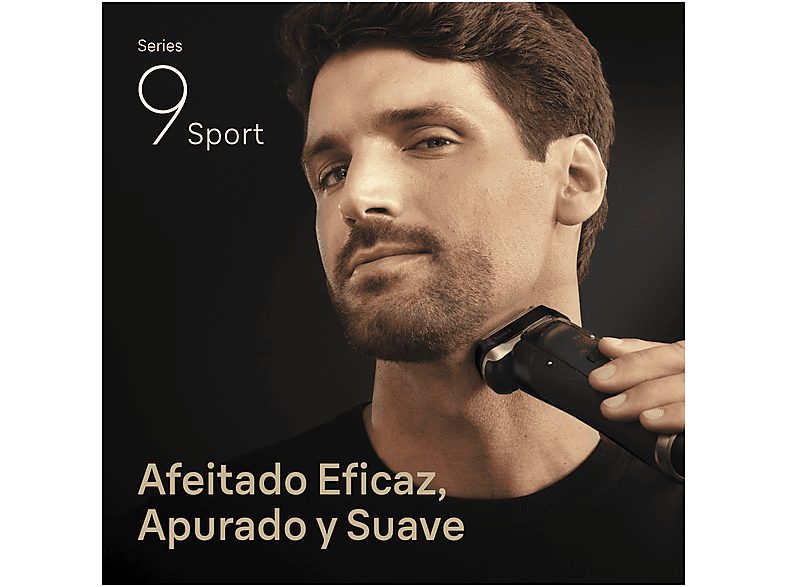 Afeitadora - Braun Afeitadora eléctrica Series 9 Sport CC, Centro de carga y limpieza SmartCare, Wet&Dry, Autonomía 60 min, Negra — foto 2