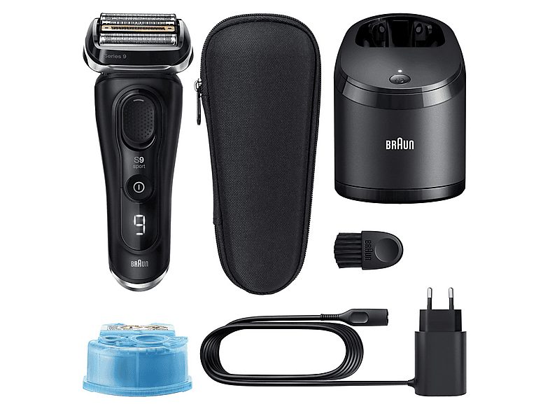 Afeitadora - Braun Afeitadora eléctrica Series 9 Sport CC, Centro de carga y limpieza SmartCare, Wet&Dry, Autonomía 60 min, Negra — foto 8