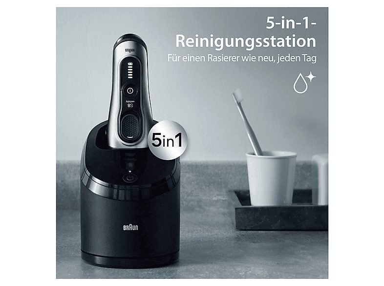 Afeitadora - BRAUN AKLBB1769086917, 60 min, Resistente_al_agua, Plata — foto 6