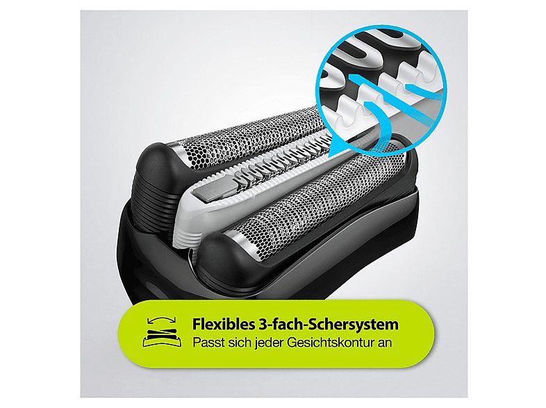 Afeitadora - BRAUN S3010BT, 45 min, Sistema de corte de triple acción., Negro — foto 7