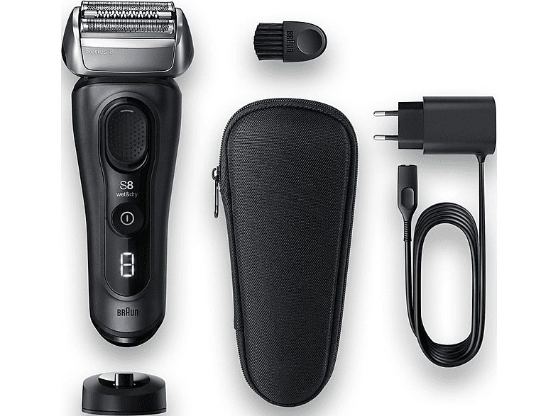 Afeitadora - BRAUN Serie 8 8413S, 60 min, Tecnología Sonic, AutoSense, Gris — foto 2