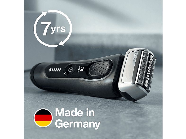 Afeitadora - BRAUN Serie 8 8413S, 60 min, Tecnología Sonic, AutoSense, Gris — foto 4