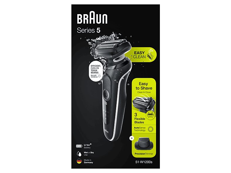 Afeitadora - BRAUN Series 5 51-W1200s, 50 Min., Multicolor — foto 6