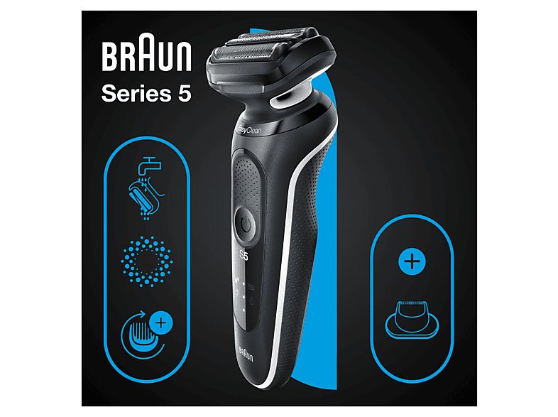 Afeitadora - BRAUN Series 5 51-W1200s, 50 Min., Multicolor — foto 7