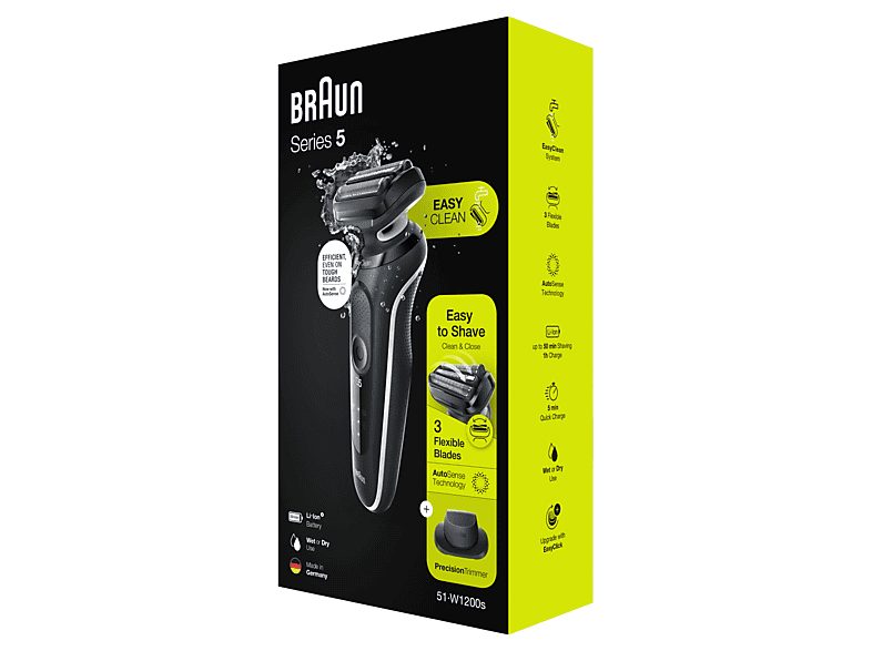 Afeitadora - BRAUN Series 5 51-W1200s, 50 Min., Multicolor — foto 8