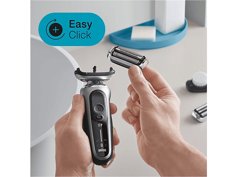 Afeitadora - BRAUN Series 7 71-S1000s, 50 Min., Plata — foto 2