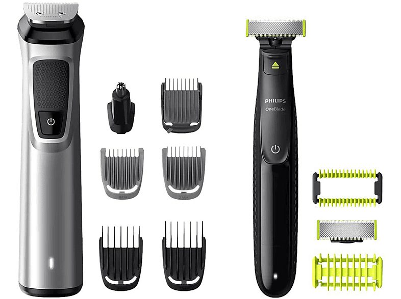 Afeitadora corporal - PHILIPS MG9710/90;PHILIPS, BarbaCuerpoOídoCabezalNariz accesorios, Negro