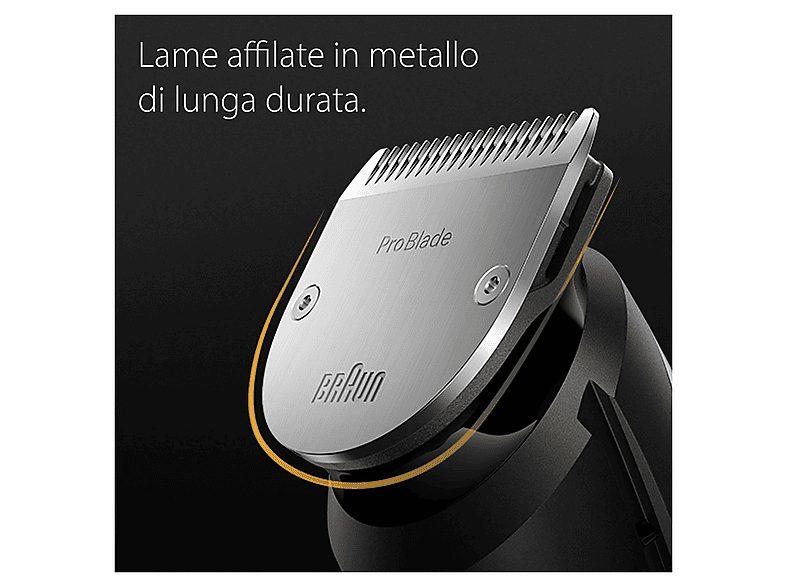 Afeitadora multifunción - BRAUN MGK7460;BRAUN, BarbaCuerpoOídoCabezalBigoteNariz accesorios, Negro — foto 5