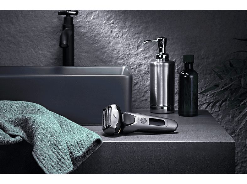 Afeitadora - PANASONIC ES-LV69-S803, 50 min, lavable, recortador de precisión, recortadora de pelo largo, afeitado en húmedo, afeitado en seco, Plata — foto 6