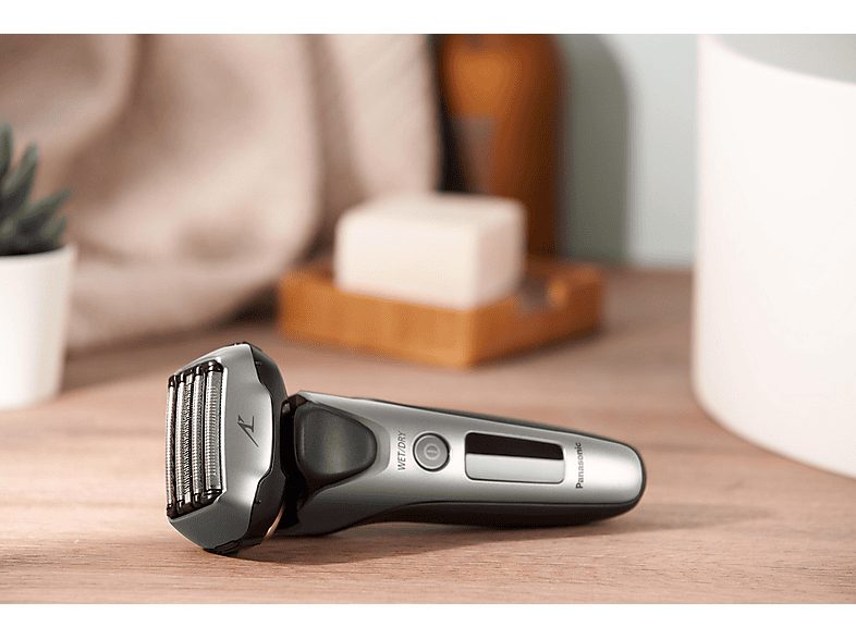 Afeitadora - PANASONIC ES-LV69-S803, 50 min, lavable, recortador de precisión, recortadora de pelo largo, afeitado en húmedo, afeitado en seco, Plata — foto 9