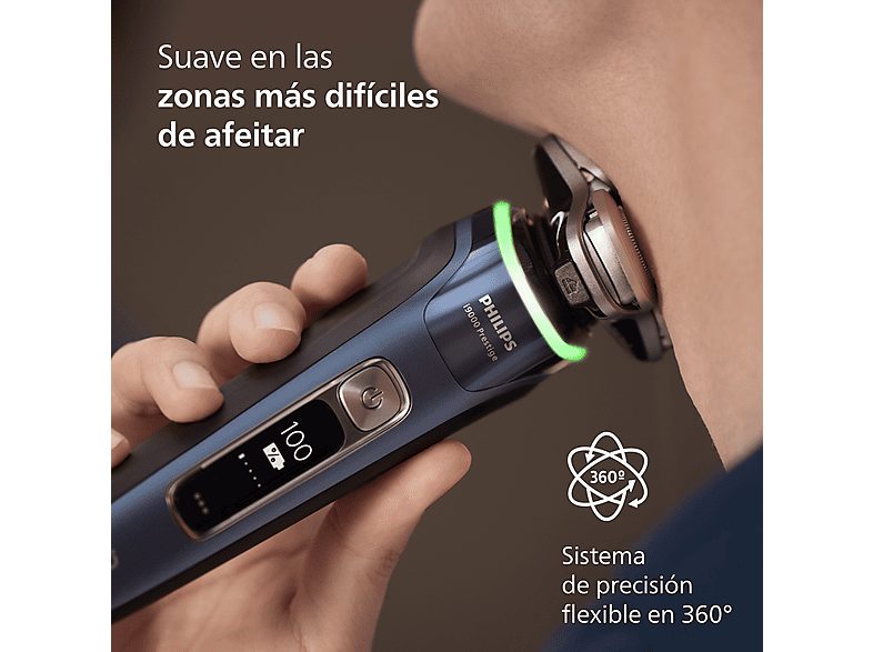 Afeitadora - Philips i9000 Prestige XP9201/30, 60 min, Con tecnología SkinIQ, 5 modos de afeitado, Sensor IA de presión y control, App smartphone — foto 5