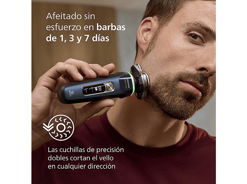 Afeitadora - Philips i9000 Prestige XP9201/30, 60 min, Con tecnología SkinIQ, 5 modos de afeitado, Sensor IA de presión y control, App smartphone — foto 6