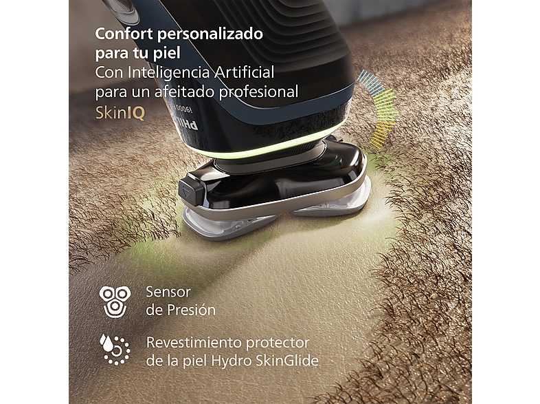 Afeitadora - Philips i9000 Prestige XP9201/30, 60 min, Con tecnología SkinIQ, 5 modos de afeitado, Sensor IA de presión y control, App smartphone — foto 7