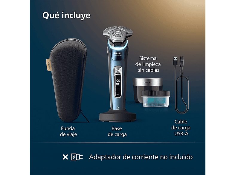Afeitadora - Philips i9000 Prestige XP9201/30, 60 min, Con tecnología SkinIQ, 5 modos de afeitado, Sensor IA de presión y control, App smartphone — foto 8