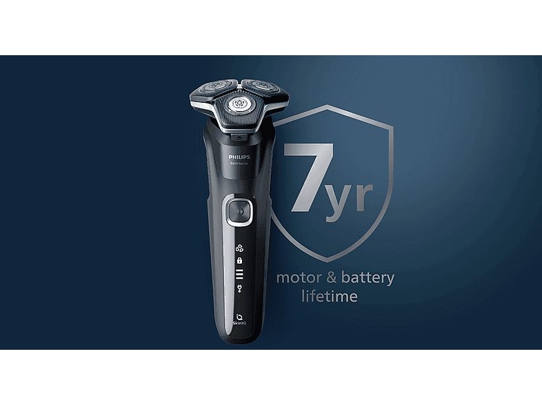 Afeitadora - PHILIPS S5884/38, 60 min, carga rápida, recortador de precisión, lavable, afeitado en seco, afeitado en húmedo, Verde — foto 8