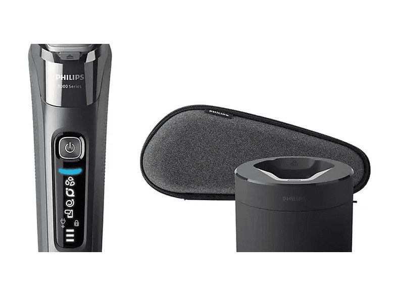 Afeitadora - PHILIPS S8697/55, 50.0 min, carga rápida, recortador de precisión, lavable, afeitado en seco, afeitado en húmedo, Cromo — foto 4