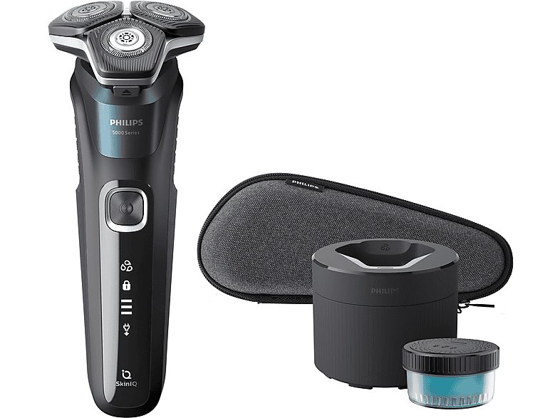 Afeitadora - PHILIPS SHAVER Series 5000 S5889/50, 60 Min., Negro, Azul