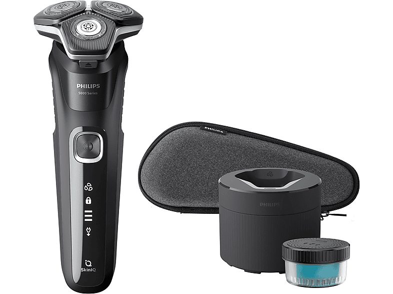 Afeitadora - PHILIPS SHAVER Series 5000 S5898/50, 60 Min., Cortador de relieves, Negro