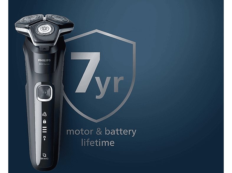 Afeitadora - PHILIPS SHAVER Series 5000 S5898/50, 60 Min., Cortador de relieves, Negro — foto 3