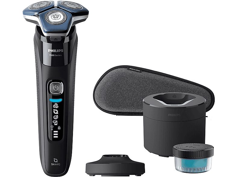 Afeitadora - PHILIPS SHAVER Series 7000 S7886/55, 60 Min., Cortador de relieves, Negro — foto 2