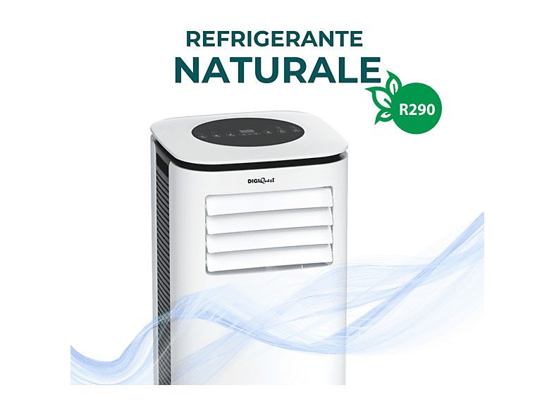 Air Conditioner - DIGIQUEST CLIMA00014, 9000 fg/h, 20 m², 65 dB(A), Blanco — foto 6