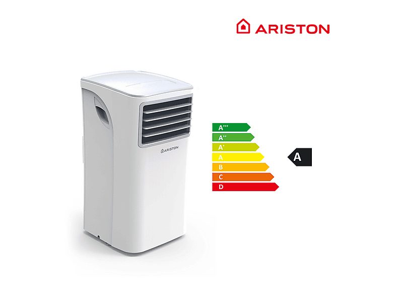 Aire Aconcidionado Portátil - ARISTON MOBIS 9, 9000 fg/h, 20 m², 47,5 dB(A), Blanco — foto 3