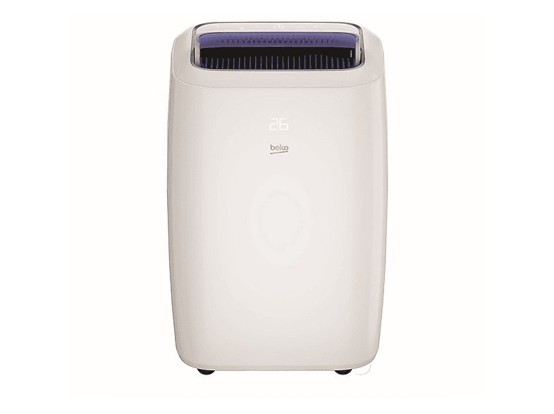 Aire acondicionado portátil - BEKO BPN112C, 3000 fg/h, 3 velocidades, 380 m³, 65 dB(A), Blanco