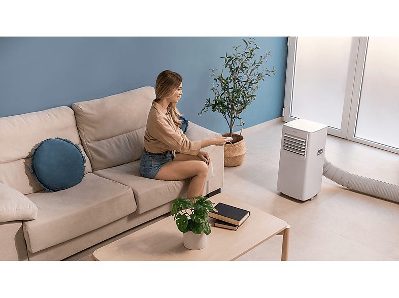 Aire acondicionado portátil - CECOTEC 08170, 7000 fg/h, 2 velocidades, 20 m², 65 dB(A), Blanco — foto 4