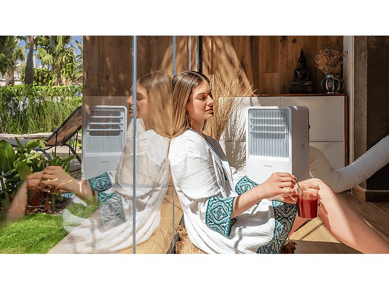 Aire acondicionado portátil - Cecotec ForceClima 12650 Style Heating, 3000 fg/h, 23 m², 5 modos, Deshumidificador, Bomba de calor, Mando, White — foto 9