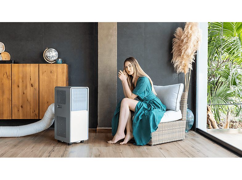 Aire acondicionado portátil - Cecotec ForceClima 12650 Style Heating, 3000 fg/h, 23 m², 5 modos, Deshumidificador, Bomba de calor, Mando, White — foto 16