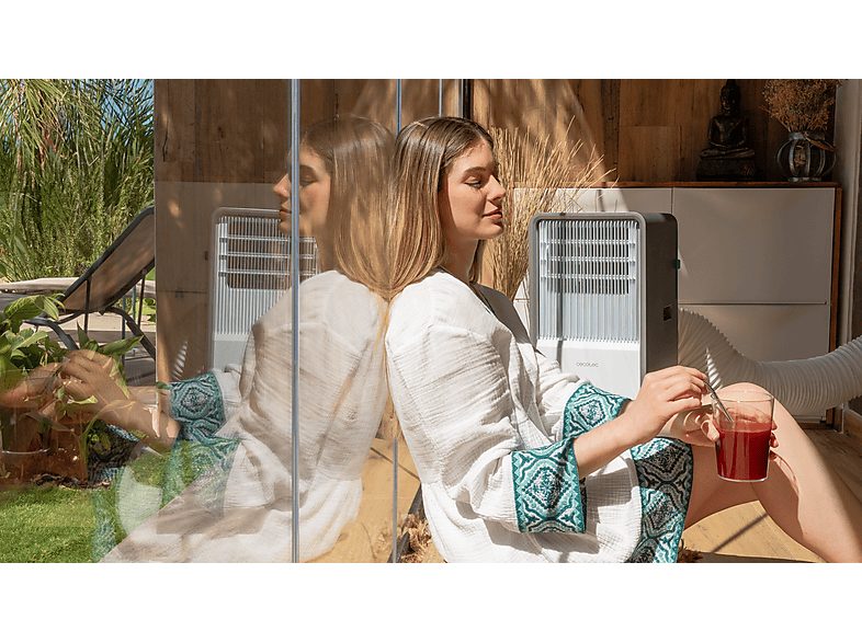 Aire acondicionado portátil - Cecotec ForceClima 12650 Style Heating, 3000 fg/h, 23 m², 5 modos, Deshumidificador, Bomba de calor, Mando, White — foto 19