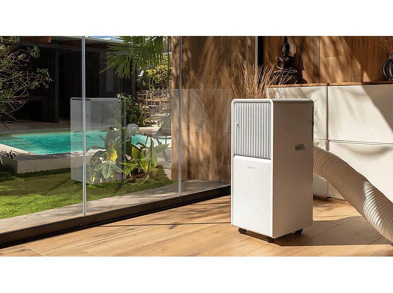 Aire acondicionado portátil - Cecotec ForceClima 7150 Style, 1750 fg/h, 2 velocidades, 20 m², 4 modos, Deshumidificador, Mando a distancia, Blanco — foto 9
