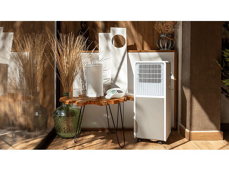 Aire acondicionado portátil - Cecotec ForceClima 9150 Style, 2250 fg/h, 2 velocidades, 25 m², 4 modos, Deshumidificador, Mando a distancia, White — foto 11