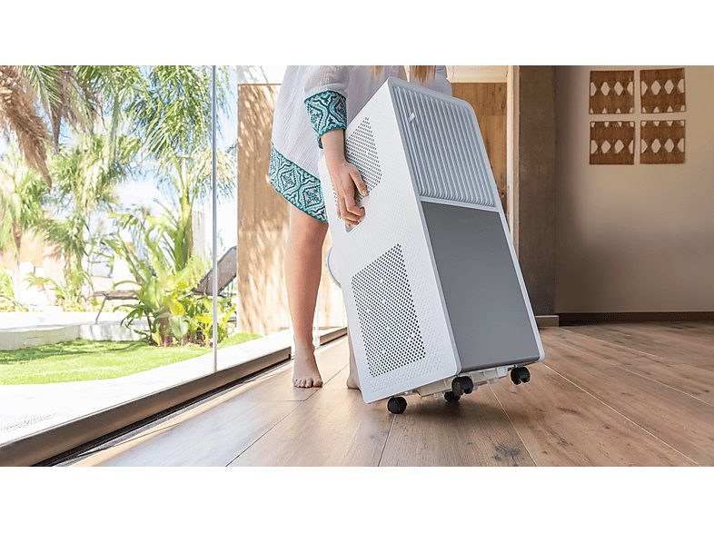 Aire acondicionado portátil - Cecotec ForceClima 9150 Style, 2250 fg/h, 2 velocidades, 25 m², 4 modos, Deshumidificador, Mando a distancia, White — foto 6