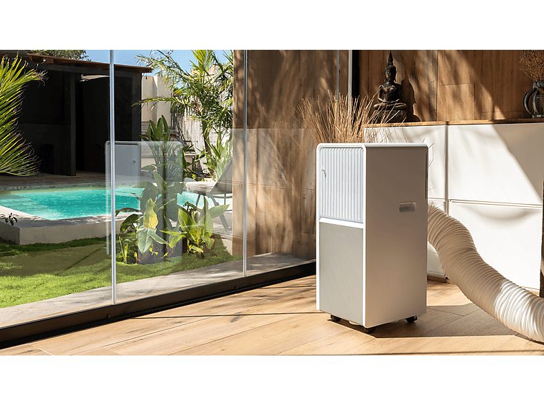 Aire acondicionado portátil - Cecotec ForceClima 9150 Style, 2250 fg/h, 2 velocidades, 25 m², 4 modos, Deshumidificador, Mando a distancia, White — foto 7